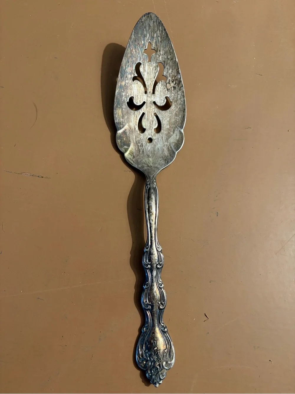 Vintage Ornate Silver-Plated Pie Server - Silver